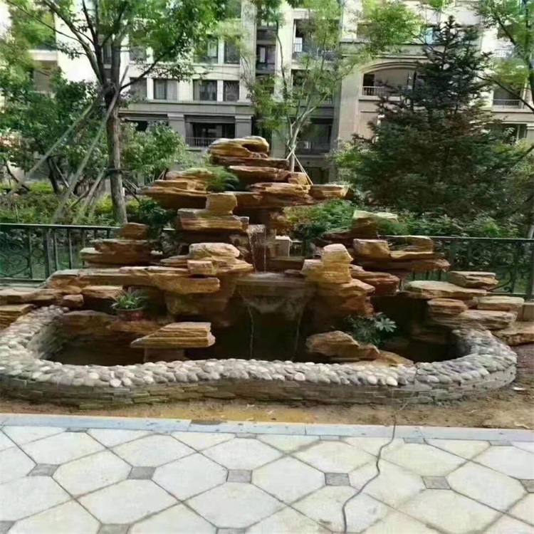 婺城庭院假山鱼池设计方案